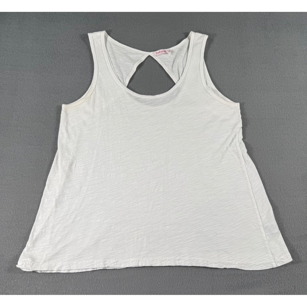Vintage Fresh Produce Chloe Tank Top Women's M White Cotton USA Y2K‎ 90s Summer